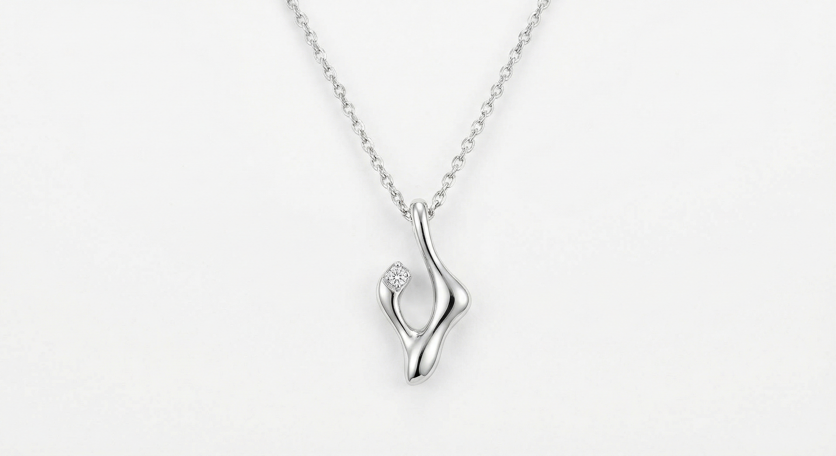 Collier Harmonie en or blanc